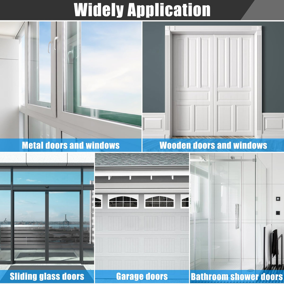 Kikerike clear draft seal tape seen along a door edge for discreet sealing.