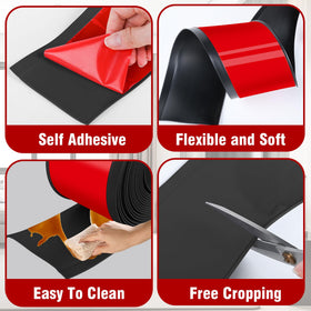 Kikerike cove base molding flexible PVC in black for durable edge trim.