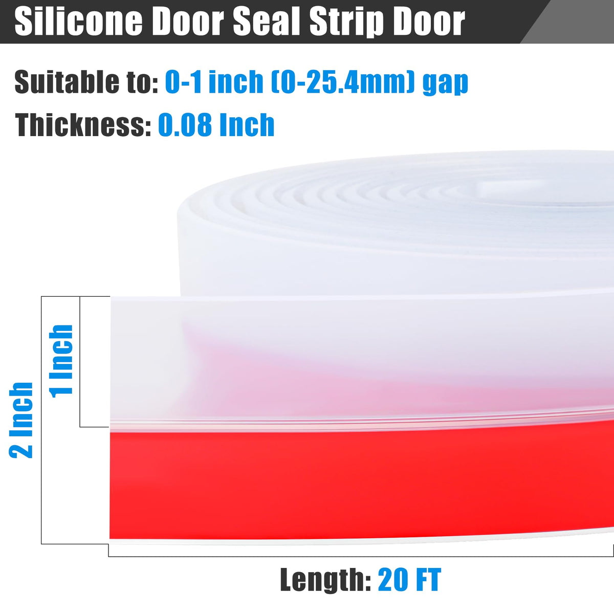 Kikerike silicone strip with strong adhesive adheres firmly to clean surfaces.