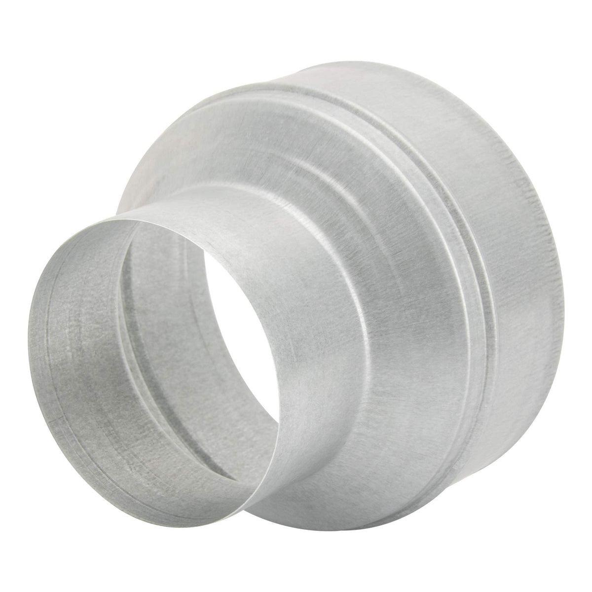 Kikerike duct reducer 6 to 4 inch connector enabling flexible duct sizing for home ventilation