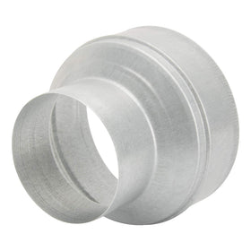 Kikerike duct reducer 6 to 4 inch connector enabling flexible duct sizing for home ventilation