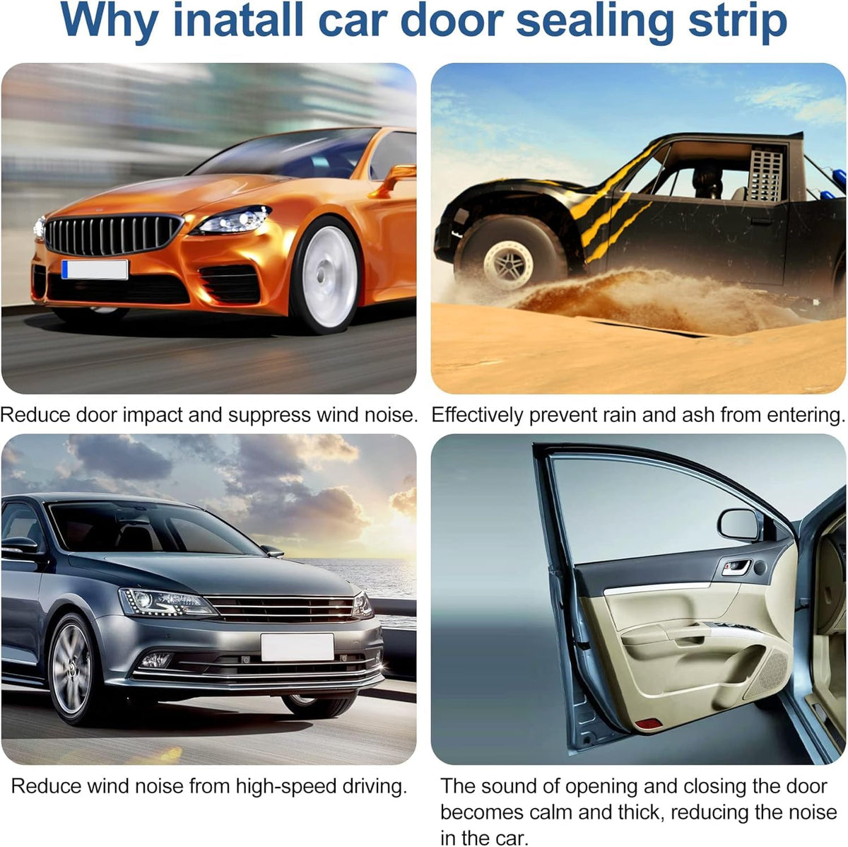 Kikerike edge seal suitable for automotive, boat, and storage applications
