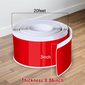Kikerike PVC baseboard quick-peel-stick: waterproof edge protection