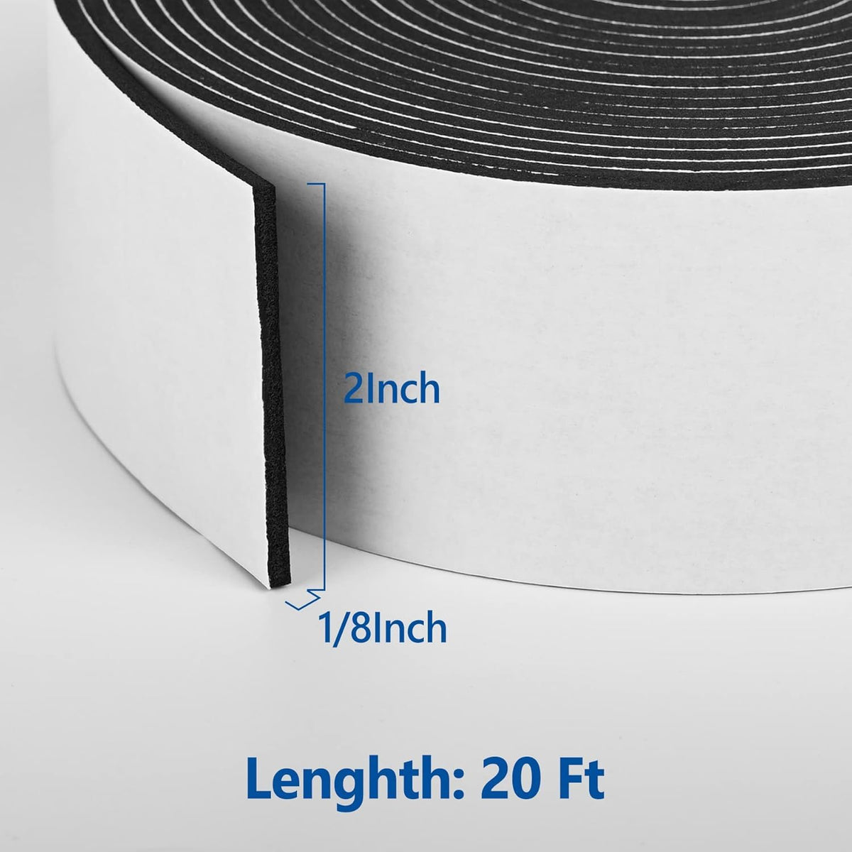 Kikerike weatherstrip with adhesive back securely seals gaps and reduces drafts.