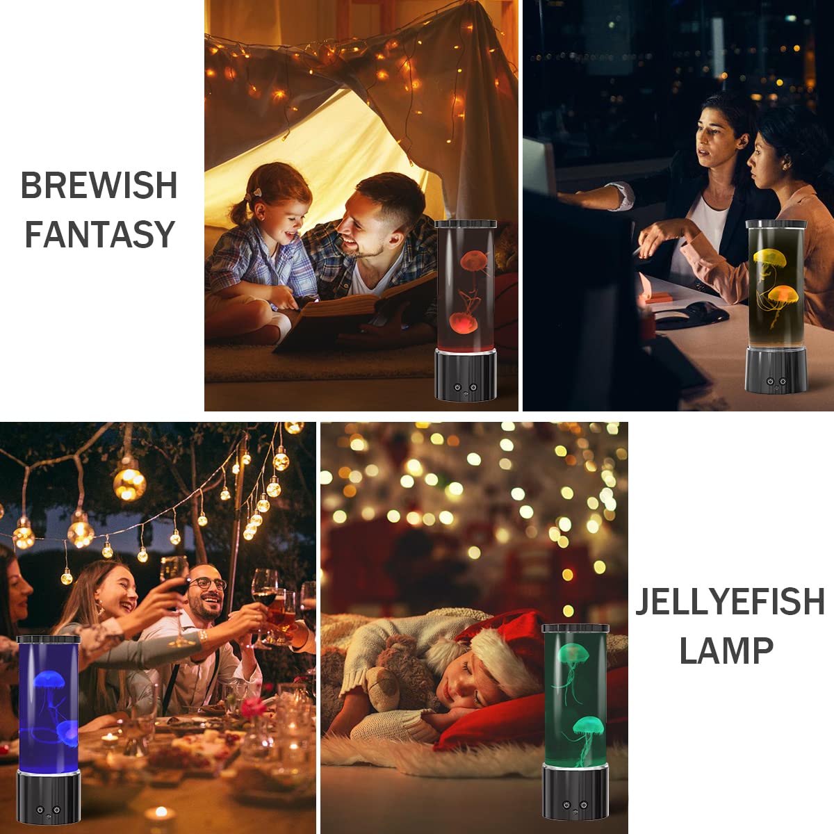 Compact night light ideal for desks, shelves, and bedside tables.