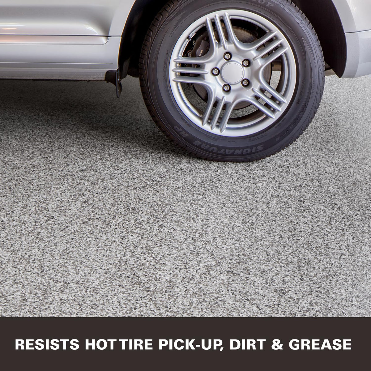 KILZ Decorative Concrete Coating crack-filling detail helps smooth hairline cracks up to 3mm.