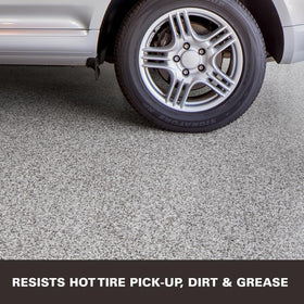 KILZ Decorative Concrete Coating crack-filling detail helps smooth hairline cracks up to 3mm.