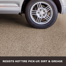 KILZ Decorative Concrete Coating highlights crack-filling capability on exterior concrete