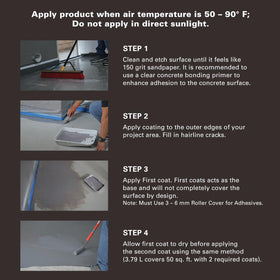 KILZ Decorative Concrete Coating exterior pool-deck layer resists chemicals and UV damage.