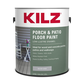 KILZ porch enamel applied with brush for a smooth finish