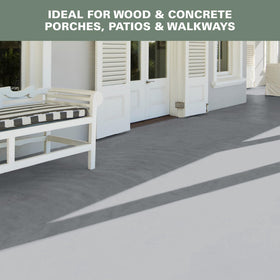 KILZ Low-Lustre enamel on wood deck prepared for weather exposure