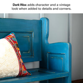KILZ Dark Sealing Wax adds depth and vintage contrast to details.