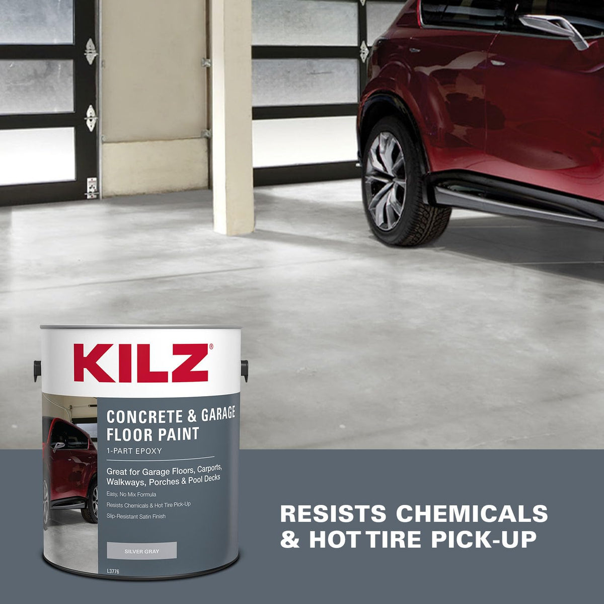 KILZ epoxy paint roller in action for a smooth indoor coating.