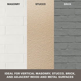 KILZ paint on stucco finish highlighting textured look