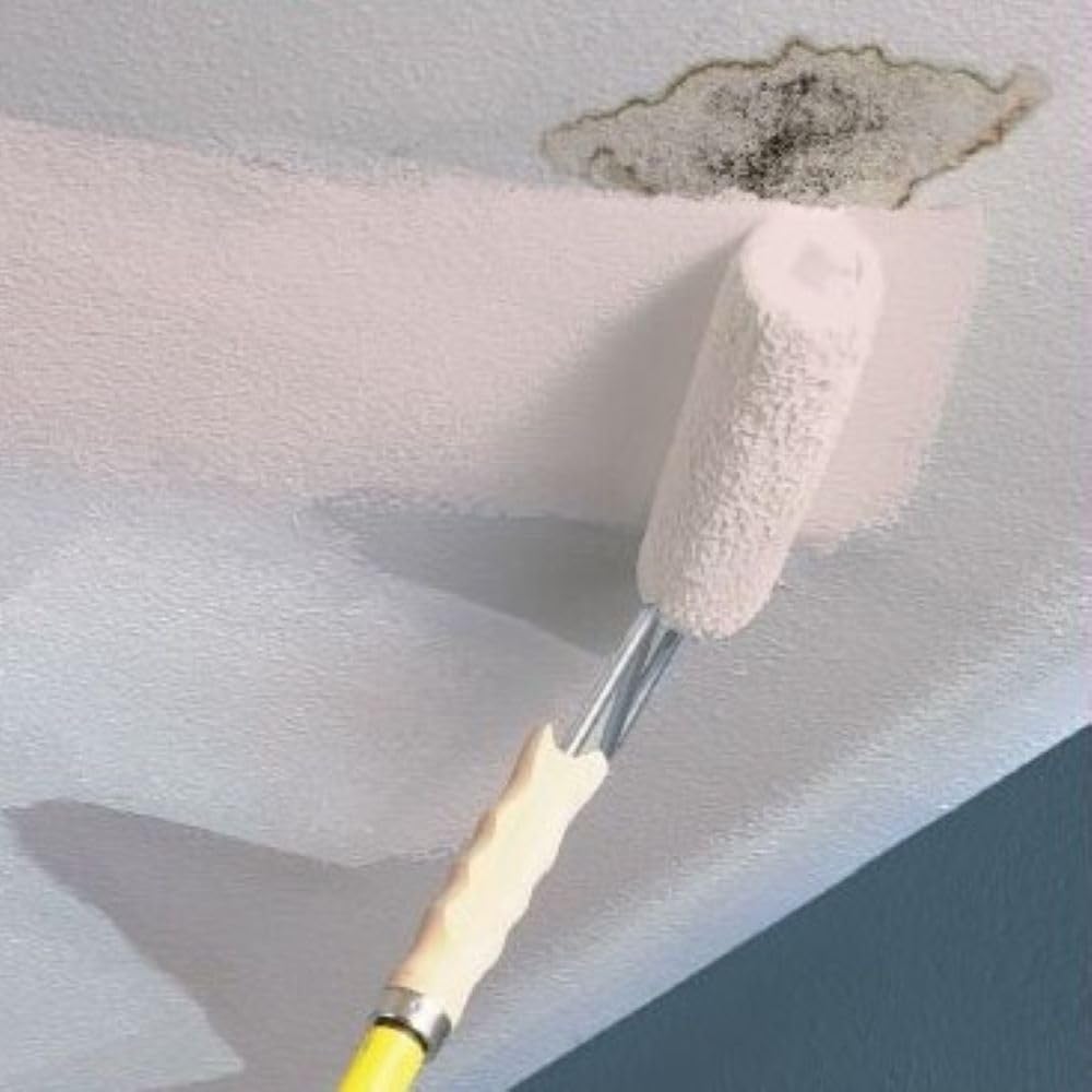 Kilz stainblocking ceiling paint can be applied with brush, roller, or sprayer for flexible use.