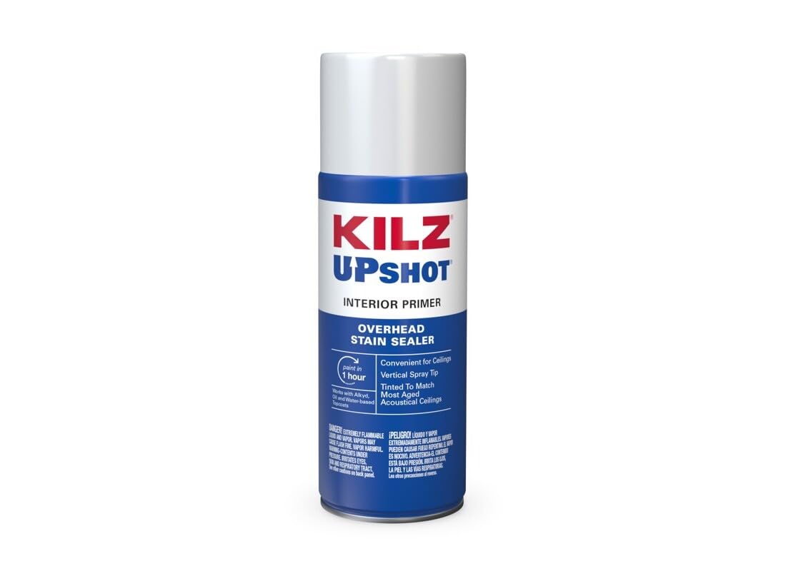 KILZ Up Shot Sealer nozzle dispensing a ready-to-use spray