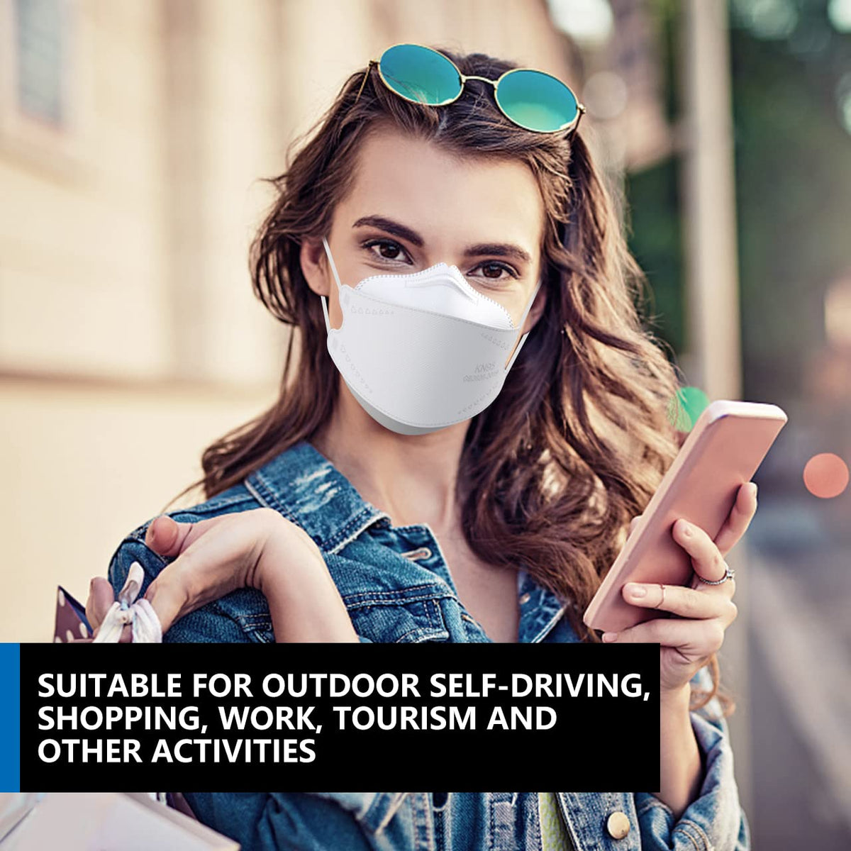 KIMARS KN95 breathable four-layer design suited for daily activities.
