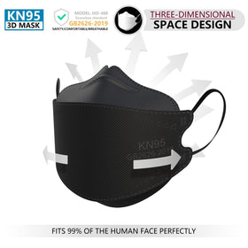 KIMARS KN95 mask adjustable nose clip for secure fit and reduced fogging.