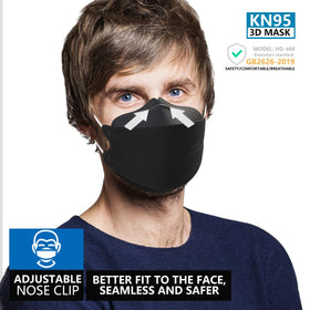 KIMARS KN95 mask close-up of skin-friendly ear loops for comfortable wear.
