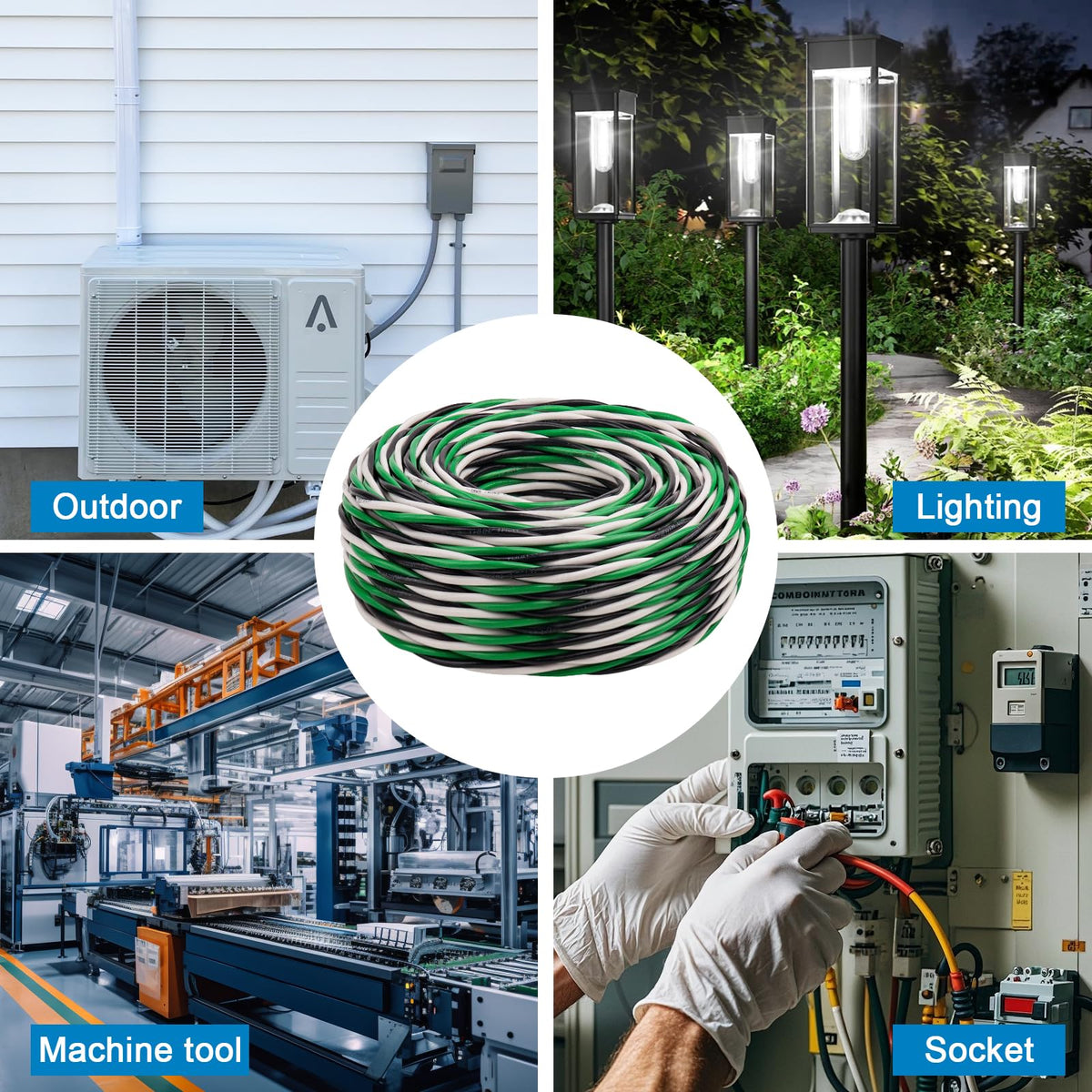 Kimbluth THHN wire suitable for residential and CNC environments up to 600V.