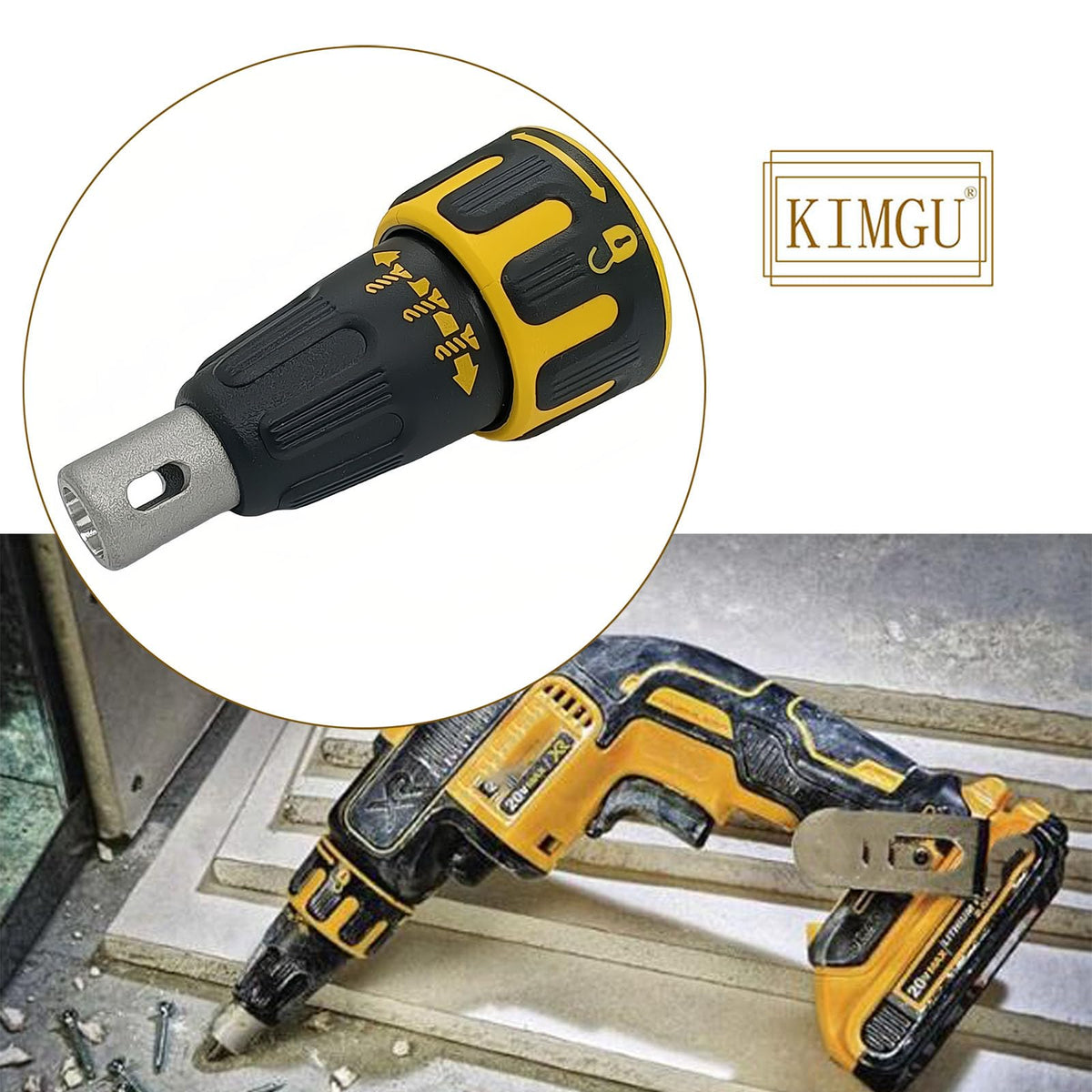 KIMGU installed nose cone for faster setup and tool reliability on the job site.
