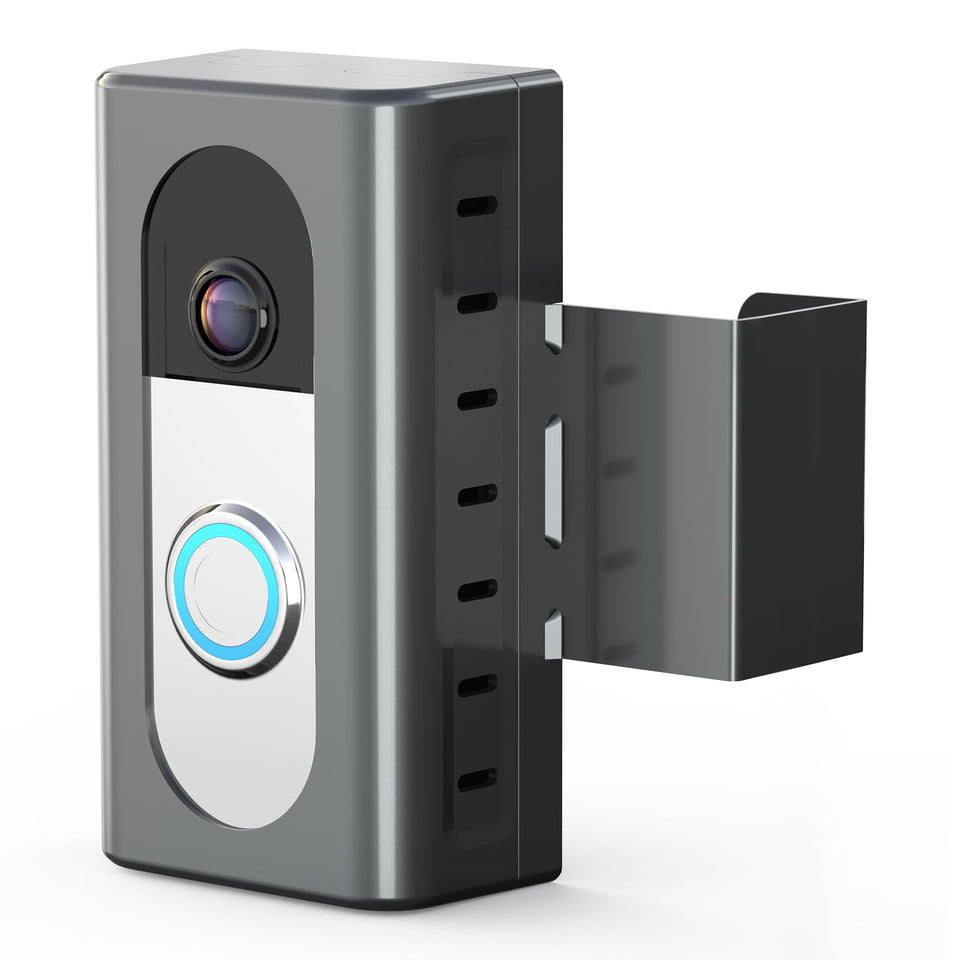 KIMILAR anti-theft doorbell mount front view showing secure, low-profile installation for home entry.