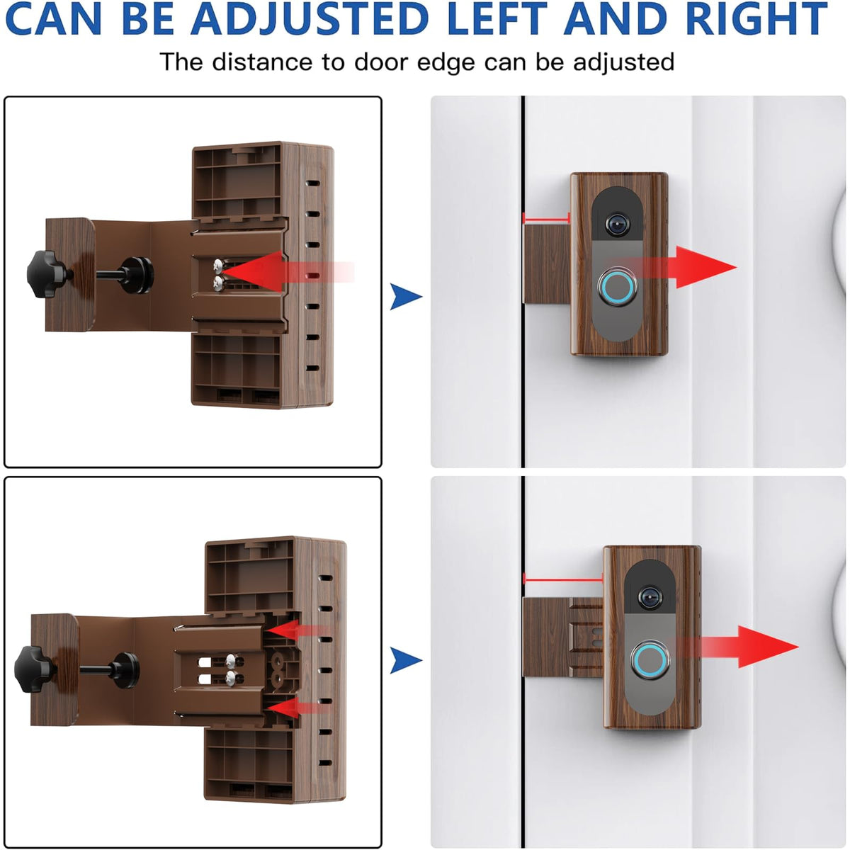 KIMILAR mount in use on a front door to deter theft