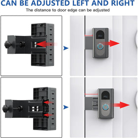 KIMILAR inward-opening door setup shown for versatile placement.