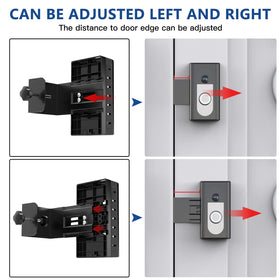 KIMILAR mount on a left-opening door demonstrates flexible fit.