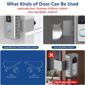KIMILAR Ring-compatible doorbell fits snug inside the compact shell.