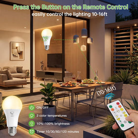 Kimjo bulbs installed in a table lamp for quick retrofit