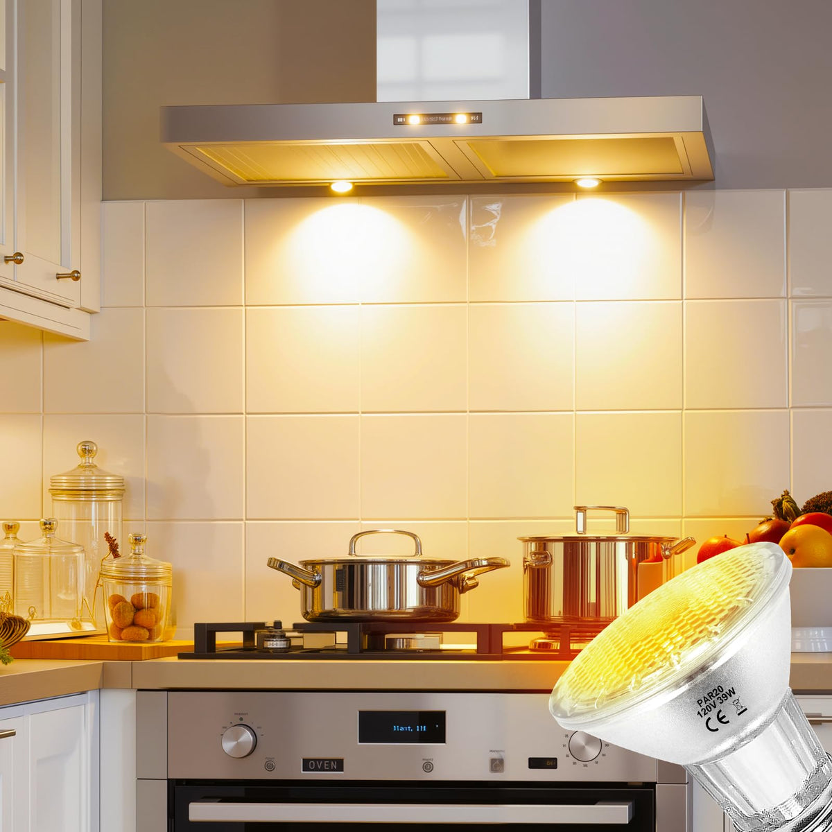 KIMLOONG PAR20 bulb dimmable at 120V for adjustable mood lighting.