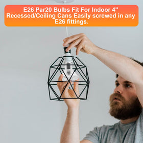 KIMLOONG PAR20 bulb hood range lighting for kitchen tasks.