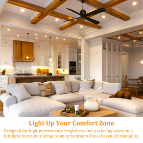 KIMLOONG PAR38 dimmable bulbs with smooth brightness control