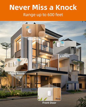 KIMROG doorbell range up to 600 ft for reliable outdoor alerts