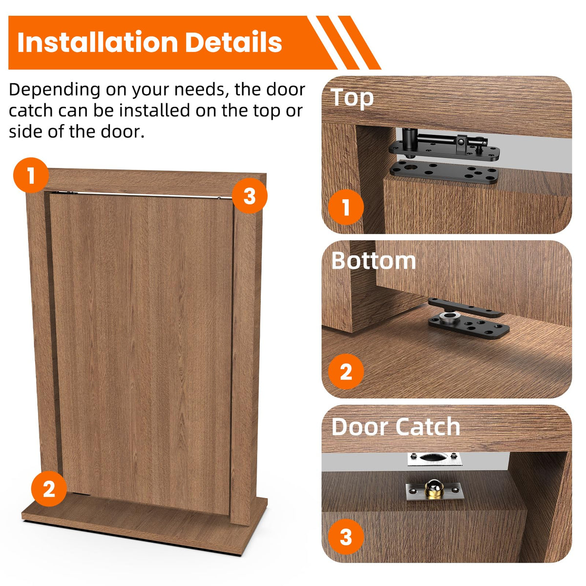 KIMSOFUNNY hinge applied to a bookcase door