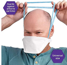 Kimtech N95 pouch respirator breathing chamber emphasizes wide interior space.