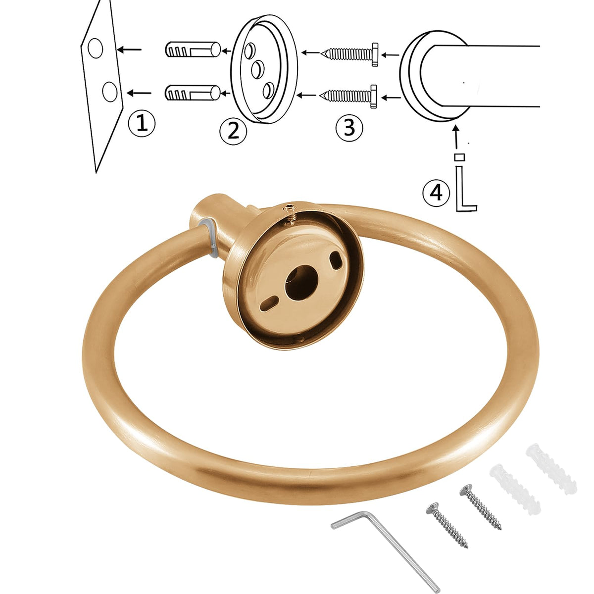 Kinbrace installation slot design prevents rotation for secure mounting
