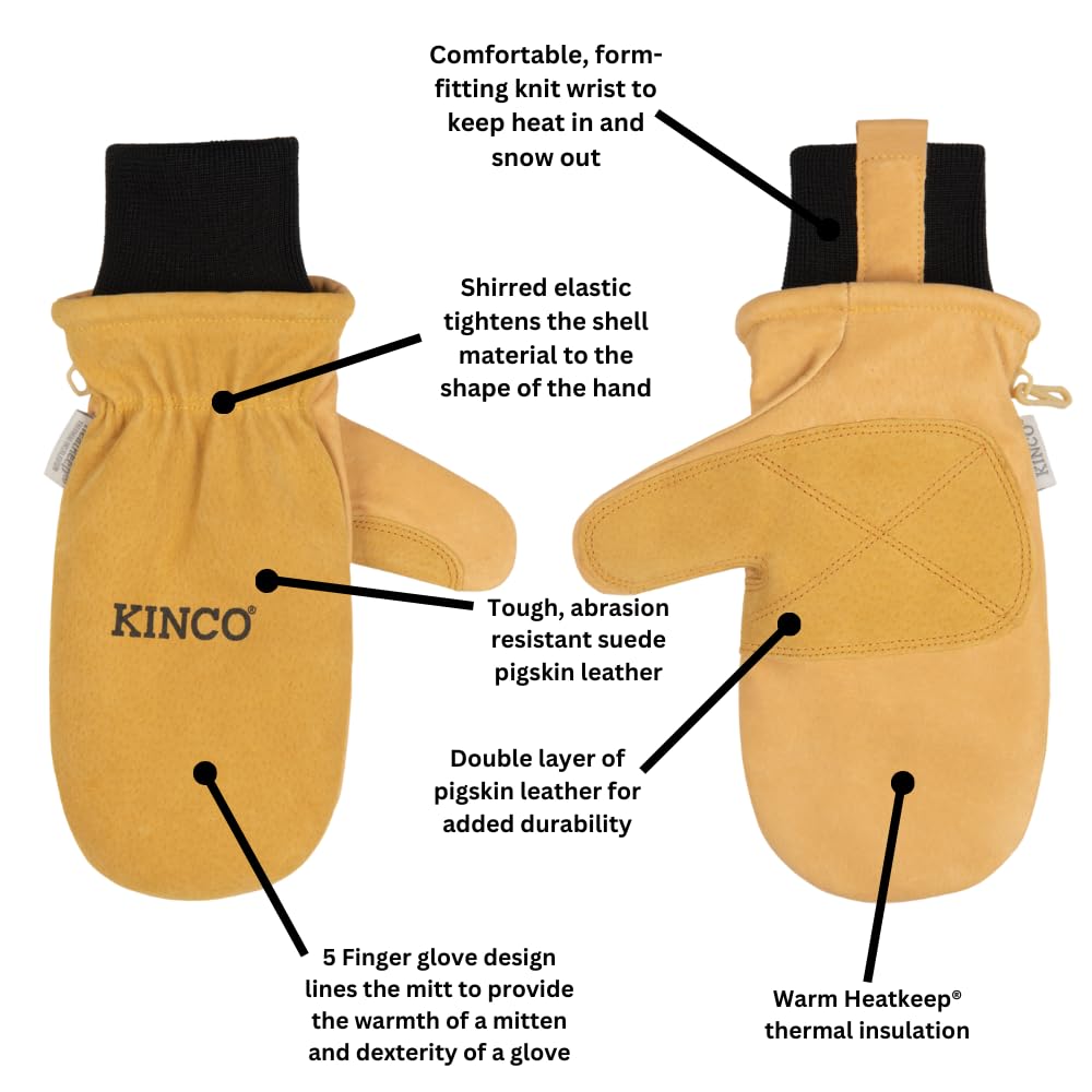 Kinco 901T-S glove full-palm and thumb patch for reinforced durability
