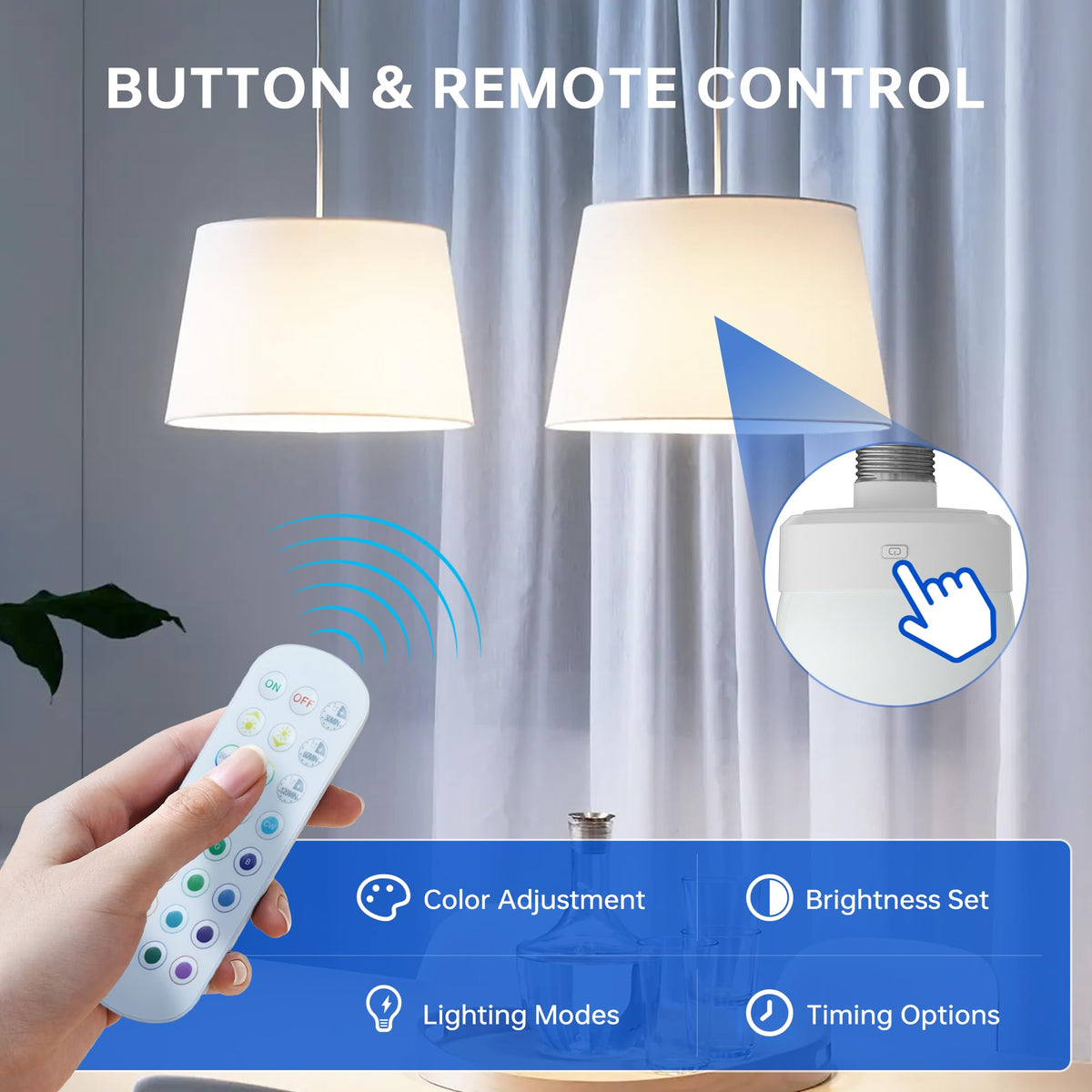 KINDEEP dynamic modes enable mood lighting for gatherings and calm evenings.