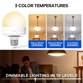 KINDEEP bulb compatible with E26 socket for easy fixture upgrades.
