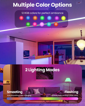 KINDEEP RGB color bulb displaying mood lighting options.