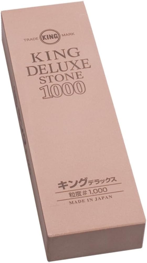 KING Grain Sharpening Stone #1000 front view for medium edge sharpening