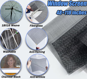 King&Charles 48x118 screen mesh unfurled for versatile DIY projects