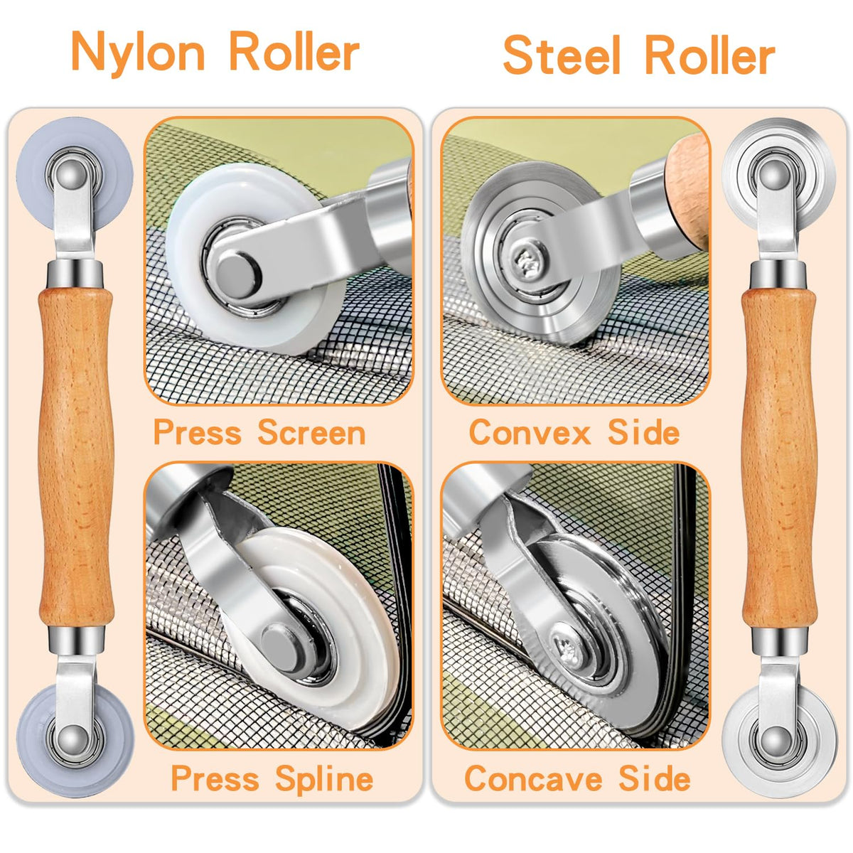 King&Charles 50 ft spline enables secure, long-lasting screen holds