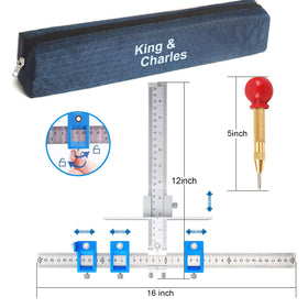 King&Charles aluminum cabinet jig highlighting durable body and scales