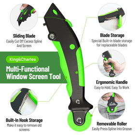 King&Charles 8-pack clips secure screens under tension.