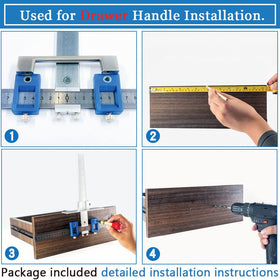 King&Charles detachable drill-guide sliders shown for portable use