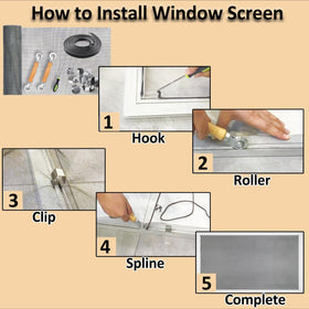 King&Charles gray screen mesh 48x118 provides clear visibility with privacy