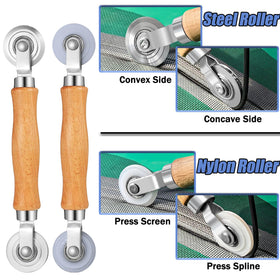 King&Charles nylon bearing roller protects fiberglass mesh during use